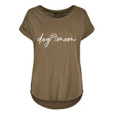 Dog Mom Damen Slub Shirt
